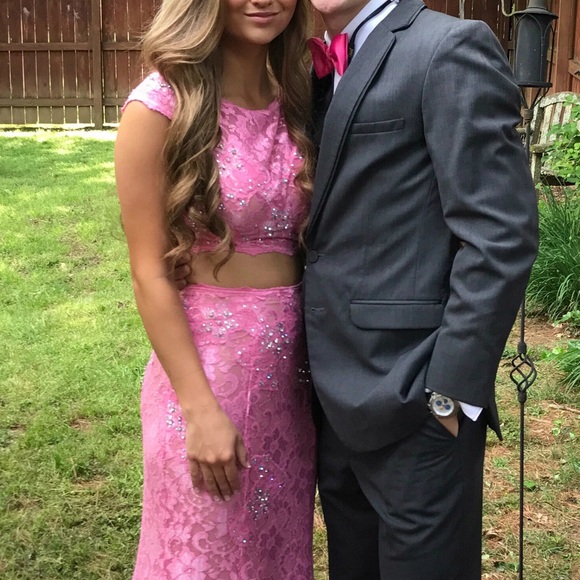 Pink prom dress